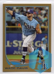 2013 Topps Series 1 Wade Davis #140 Gold Parallel 0326/2013 Tampa Bay Rays